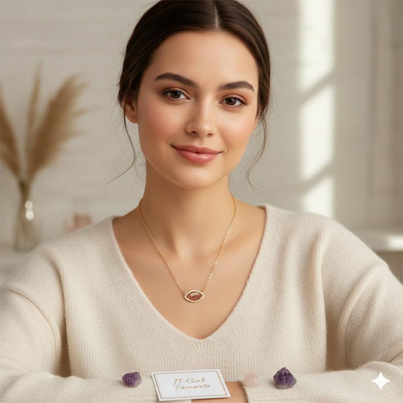 Limited Edition: The Varsity Spirit Shimmering Ruby Football Charm