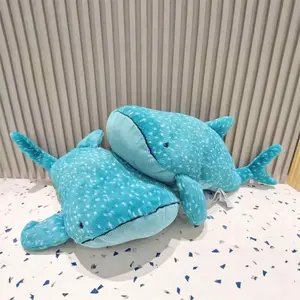 Soft Whale Shark Stuffed Doll Body Pillow Cute Fish Sofa Decor Plush Cushion for Back Support Toy & Hobbies