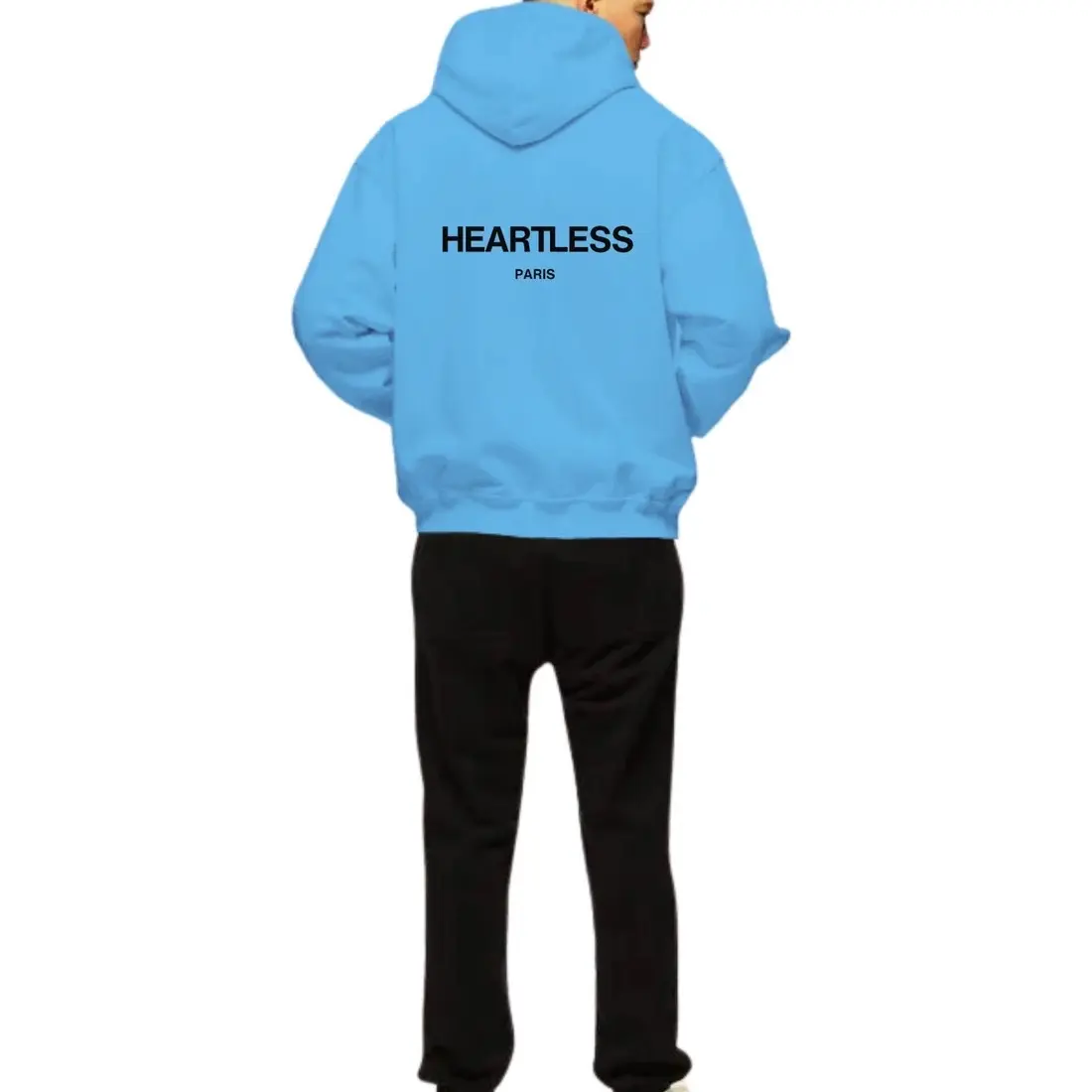 HEARTLESS IN PARIS OCEAN COAST BLUE HOODIE - TikTok Shop