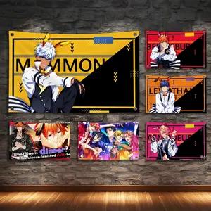 Classic Game O-Obey Me Cool Flags Turn Any Space Into a Party Instantly | Microfiber Festival Banner Indoor Outdoor Hanging Decor | For Bedroom Living Room Bar Garden Party Party Decorations Banners