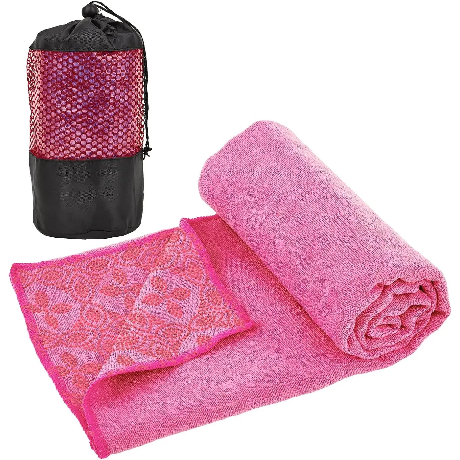 Yoga Towels, Non Slip Hot Yoga Mat Towel with Grip Dots,Super-Absorbent Soft Microfiber Yoga Blanket for Pilates, Fitness and Workout 72inch x 24inch