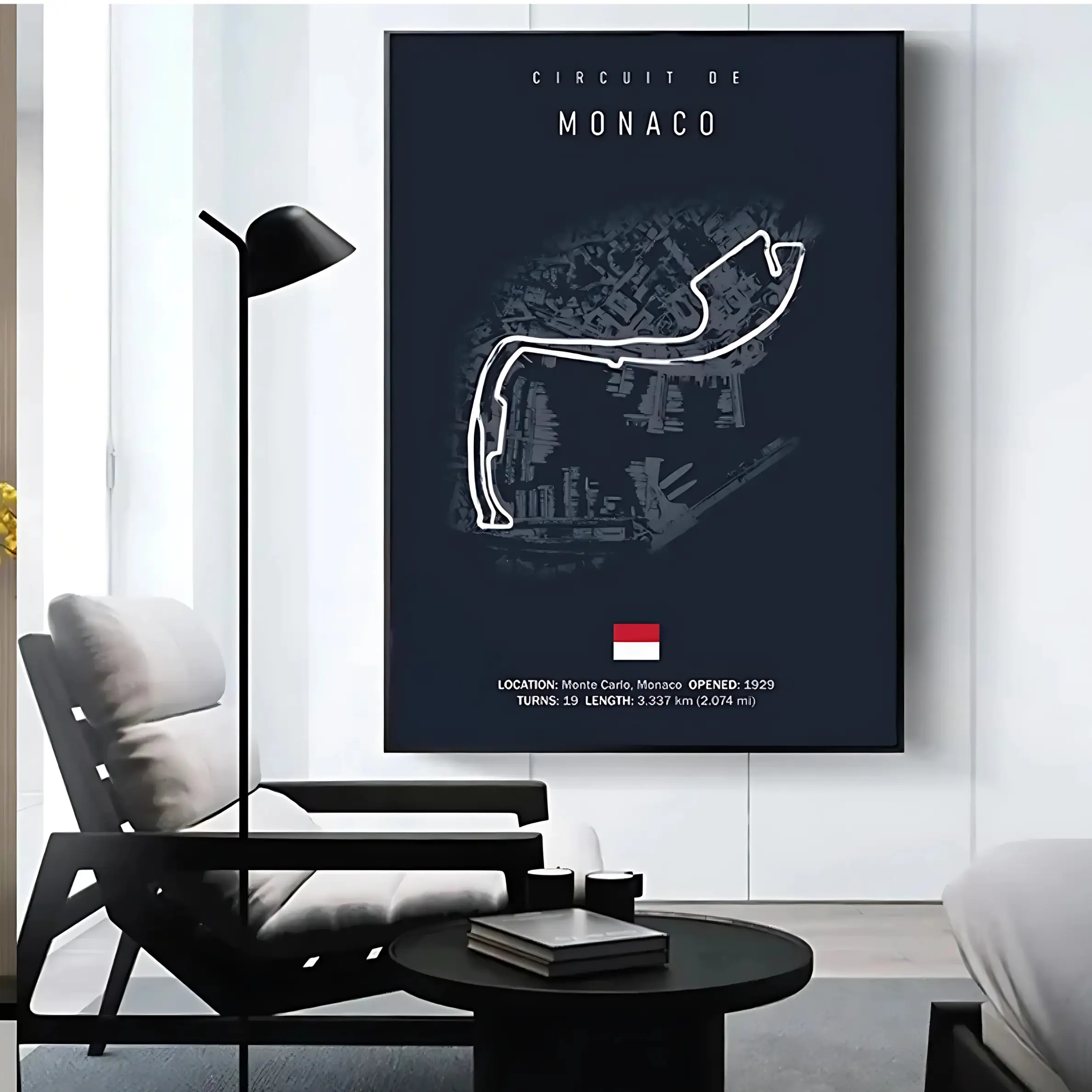 Grand Prix Circuit Collection F1 Inspired Decor Print