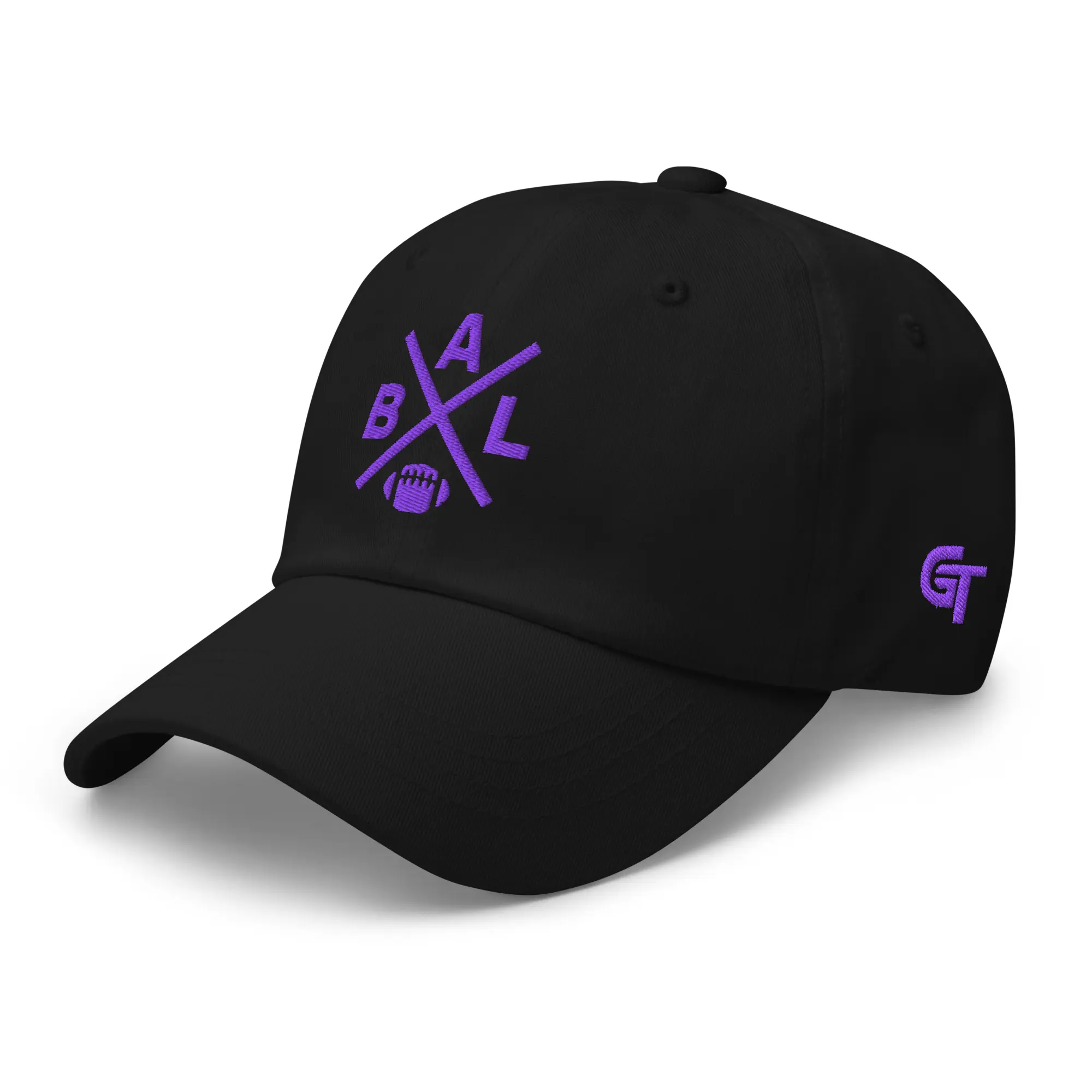 Baltimore Football Retro BAL Cross Baseball Hat Dad Cap