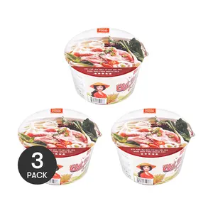 SIMPLY FOOD Vietnamese Beef Pho Rice Noodle Soup, 2.82oz*3【3 Packs】
