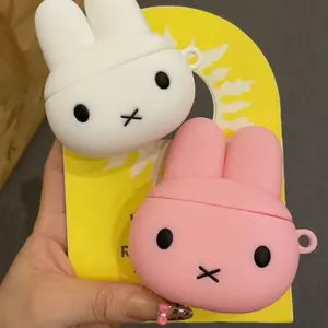 Kawaii Miffy Silicone Airpods Protective Cover 1/2 Generation Wireless Bluetooth Earphone Case Pro2 3 Generation Toys Gift