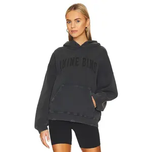ANINE BING Harvey Sweatshirt in Dark Washed Black