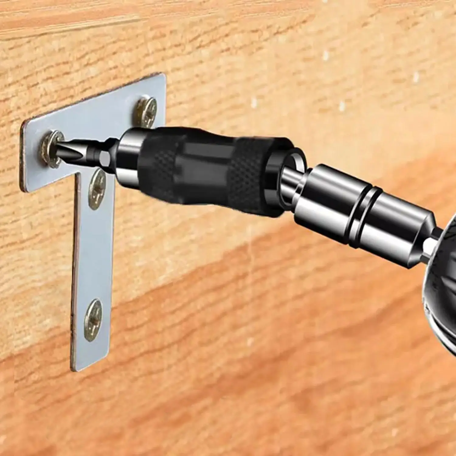 1/4" Hex Bit Holder Drill Bit, Extension Rod Quick Change For Tight Spaces Or Corners, Rotating Magnetic Hex Drill Bit