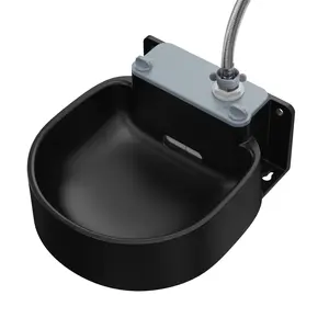 Auto Refill Pet Waterer, Automatic Livestock Drinking Bowl for Dog Cat Chicken Goat Horse, 2500ml Self-Filling Water Dispenser with Filter & Stainless Steel Hose, Indoor/Outdoor Faucet Connect