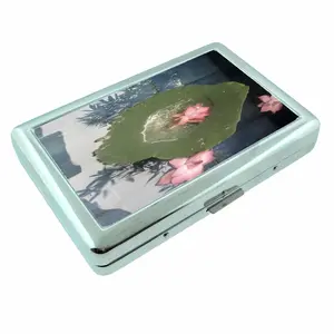 Water Lotus on Lilypad Metal Case Wallet