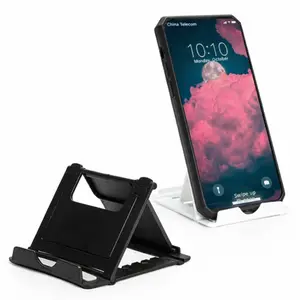 Foldable Desktop Phone Stand Adjustable Multi-Angle Holder Portable Lazy Bracket Compact Creative Support Dock for iPhone Android Smartphones Stable Anti-Slip Base Lightweight Travel Friendly Office Home Use