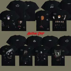 [Akatsuki Drip] Retro COLLECTION AKATSUKI - Naruto Shippuden #1 T-Shirt Sweatshirt, Retro Vintage Unisex Graphic 90s Cotton, Gift For Wibu, Anime Manga Y2K Streetwear