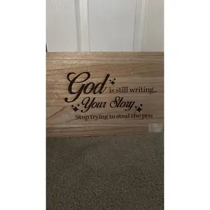 God is still writing....
