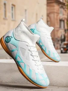 Men's Lace Up Football Shoes, Breathable Comfortable Football Cleats, Non-slip Football Shoes for Training & Competition