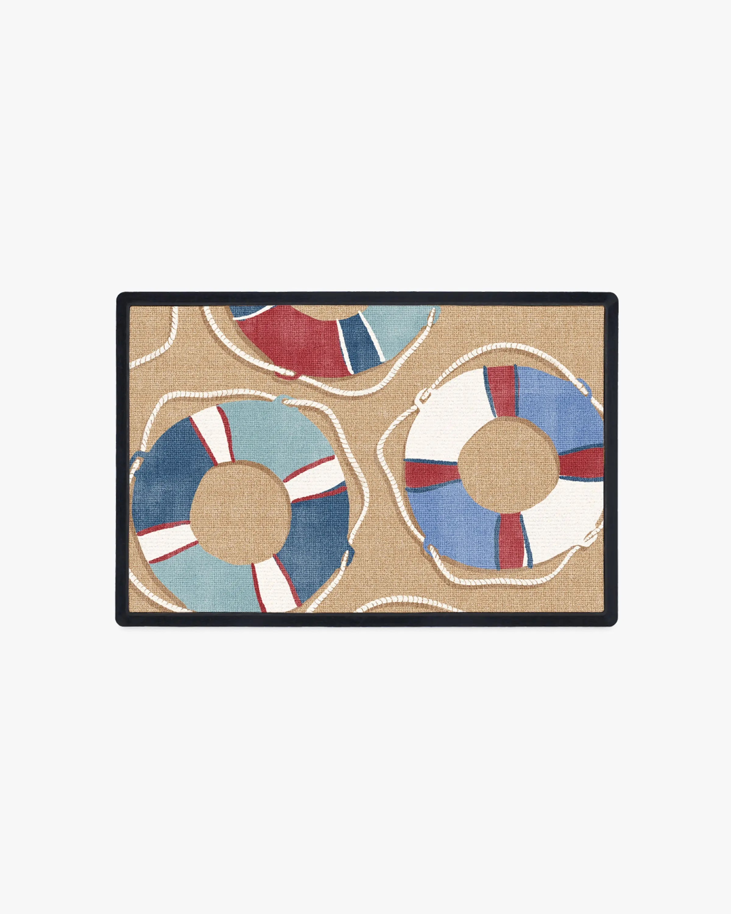 Life Preserver Blue Doormat
