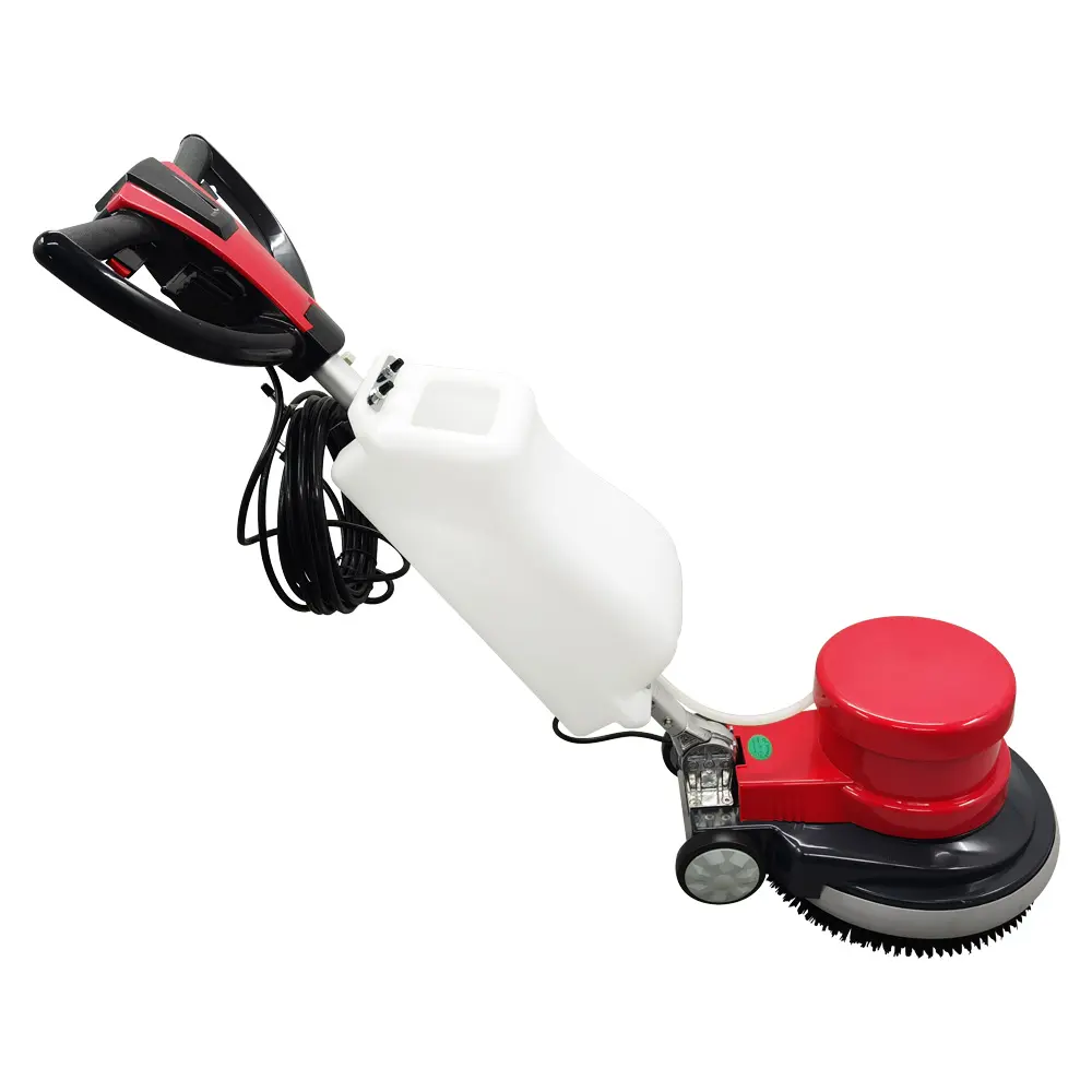 YOKOMA 110V Carpet Cleaner 1100W 17" Carpet Cleaning and Polishing Machine Floor Scrubber Brusher Buffer for Carpet Floor Cleaning 154rpm