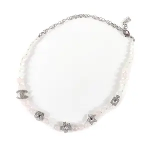 Pre-owned CHANEL Brass Small Leather Goods Necklace