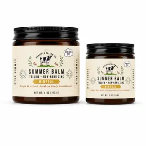 Summer Balm (Non-nano Zinc) Tallow Cream