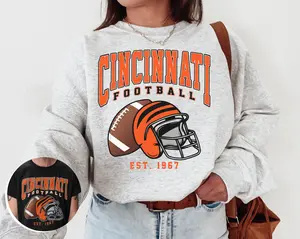 Vintage Cincinnati Football Crewneck Sweatshirt / T-Shirt, Vintage Style Bengals Shirt, Bengals Crewneck, Cincinnati Fan Gift, T-Shirt, Unisex, Sweatshirt, Hoodie,  Sweatshirt, Bengals T-Shirt, Football Lovers, Gift for her, American Football