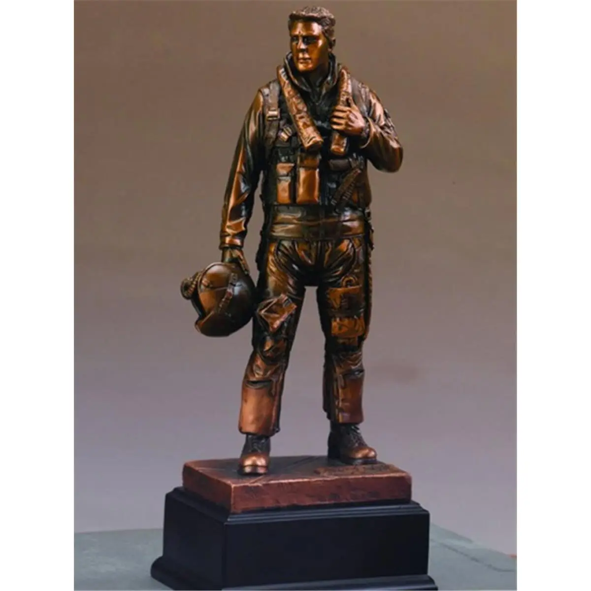 212 MAIN F54208 5x4x11.5in Bronze-Plated Cold Cast Resin Stone Sculpture Figures - Heavy-Weight Collectible Art Ornament, Household Decor