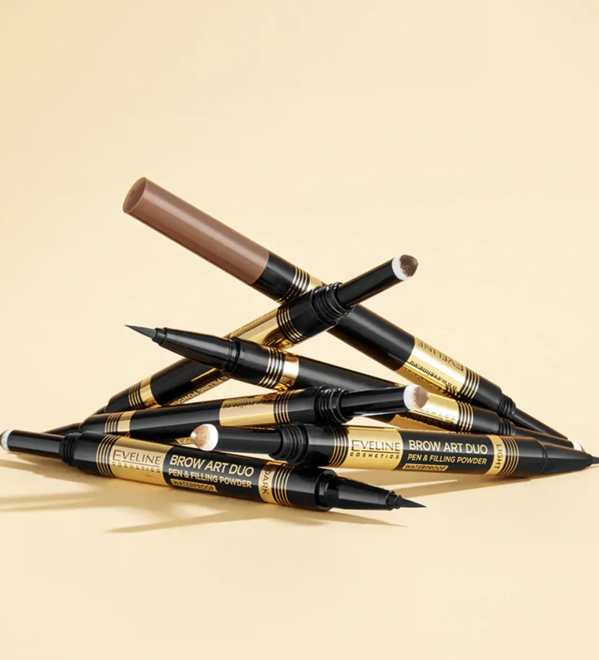 Eveline Cosmetics Brow Art Duo Eyebrow pen and Powder 2-in-1