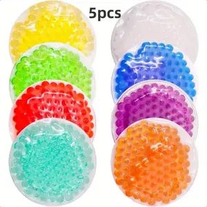 Reusable Gel Ice Bag, 5 Counts/set Cold & Hot Compress Gel Ice Bag, Sports Injury Bag, Sports  Tools Accessories for Home & Gym