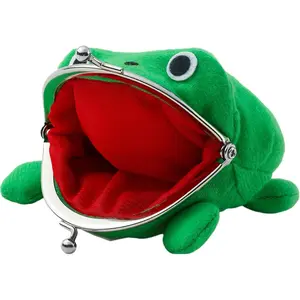 Cute Anime Cosplay Frog Coin Purse Funny Small Money Pouch Plush Toys Gifts