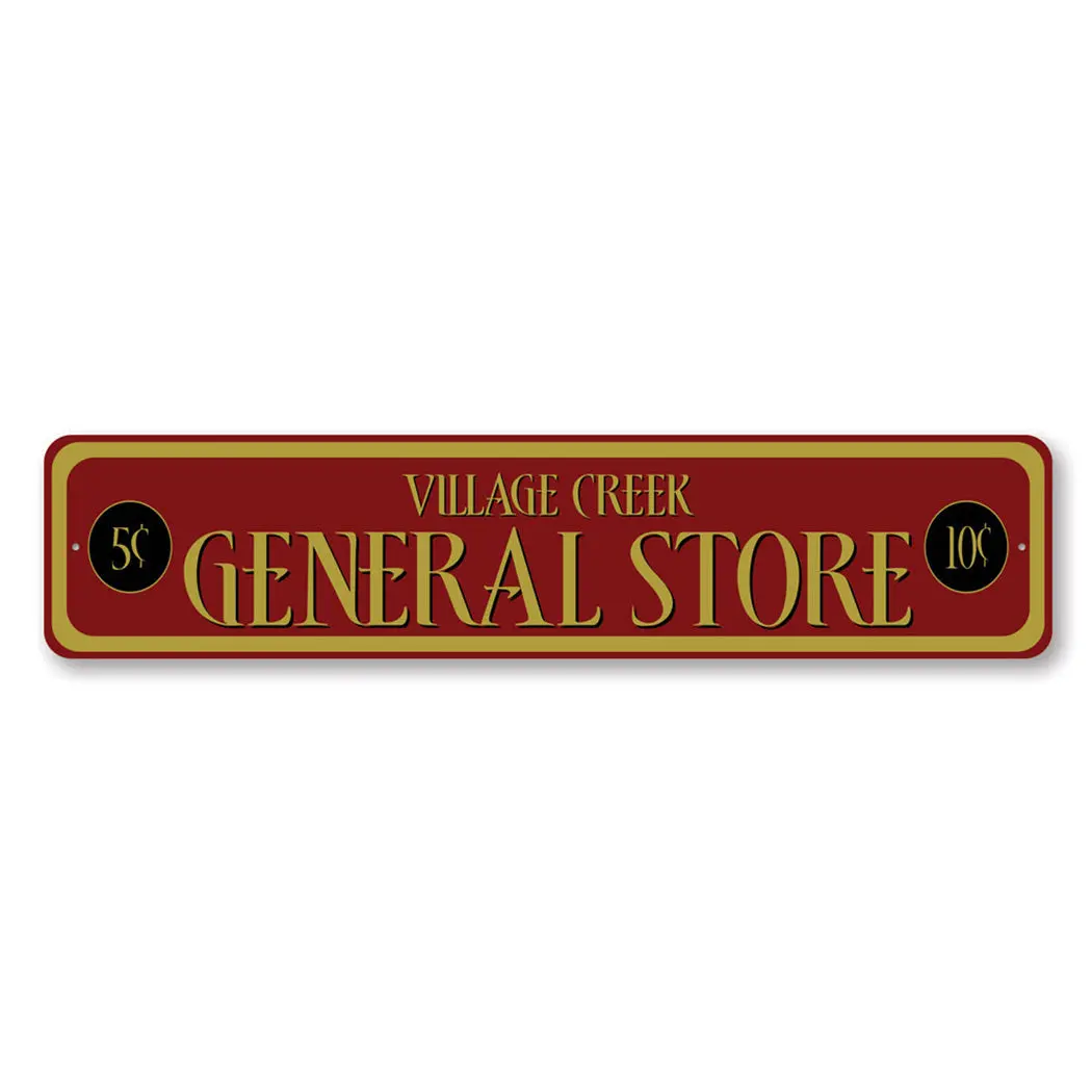 Personalized General Store Sign