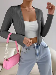 Light French Style Cardigan, Skin-Friendly Comfort, Simple Elegance, Perfect for Jeans, Shopping Malls, Coffee Shops, All Seasons