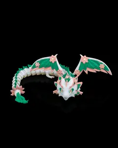 Dragon Nation Articulating Collectible Dragons | Scorchwing Dragon | Floral Empress | Lithic Titan