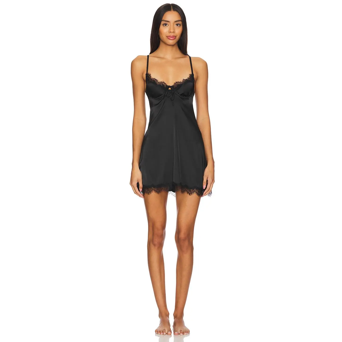 KAT THE LABEL Sorrento Slip in Black