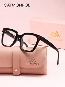 CATMONROE 1pcs Cute And Fashionable Bow Bow Anti Blue Light Reading Glasses Unisex Lightweight Durable Pc Box Creative Color Blocking For Photography Reading Mobile Books The Best Multi Degree Reading Glasses Holiday Gift Selection