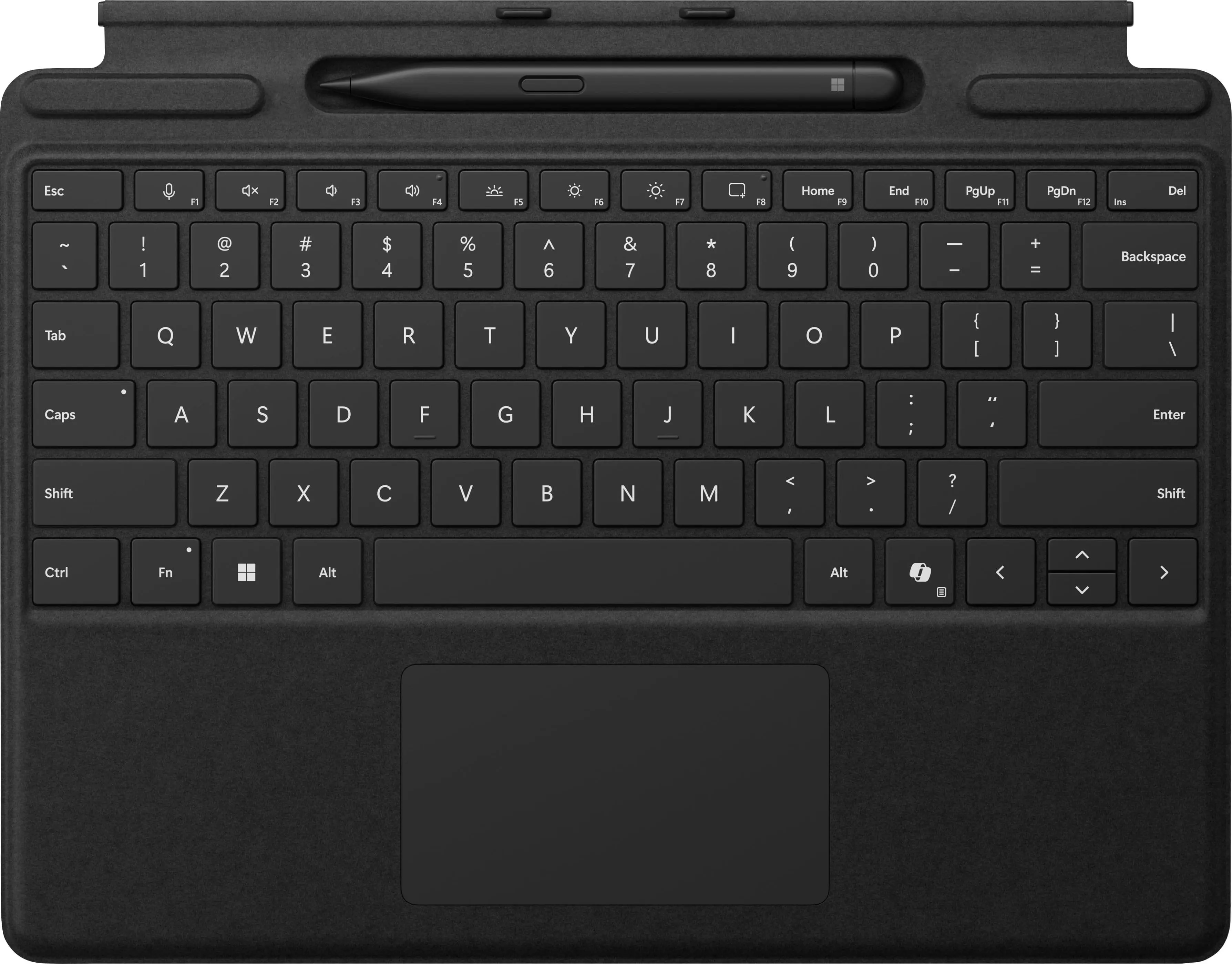 Microsoft - Surface Slim Pen (2nd Edition) and Pro Keyboard for Pro 13 (11th Edition), Pro 9, and Pro 8 - Black