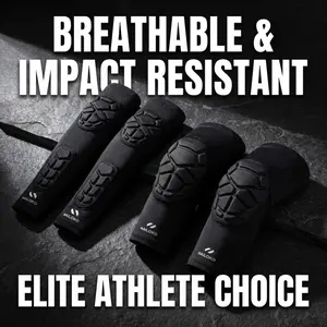 Adjustable Knee And Elbow Protector Set With Honeycomb Shock Absorption For Men Suitable For Basketball Soccer Running Cycling Fitness Dancing Shooting And All Ball Games Durable Breathable Support Gear For Training Competition And Daily Sports Use