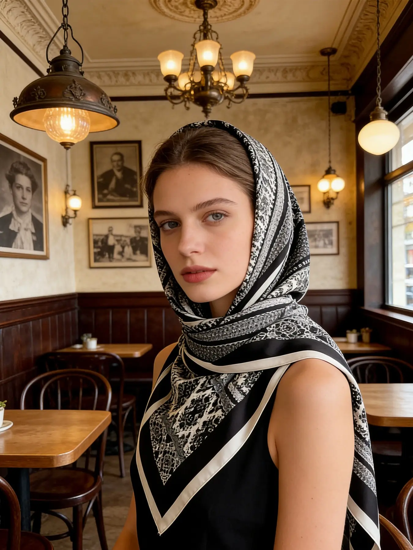 Boho Striped Print Multifunctional Triangle Scarf Shawl, Perfect for Daily Wear, Office, Vacation, Spring Summer Fashion Accessory