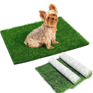 Artificial Grass Mat, 1 Count Splicable Pet Grass Training Pad, Pet Toilet Grass Mat, Pet Litter Mat, Dog & Cat Litter, Pet Supplies