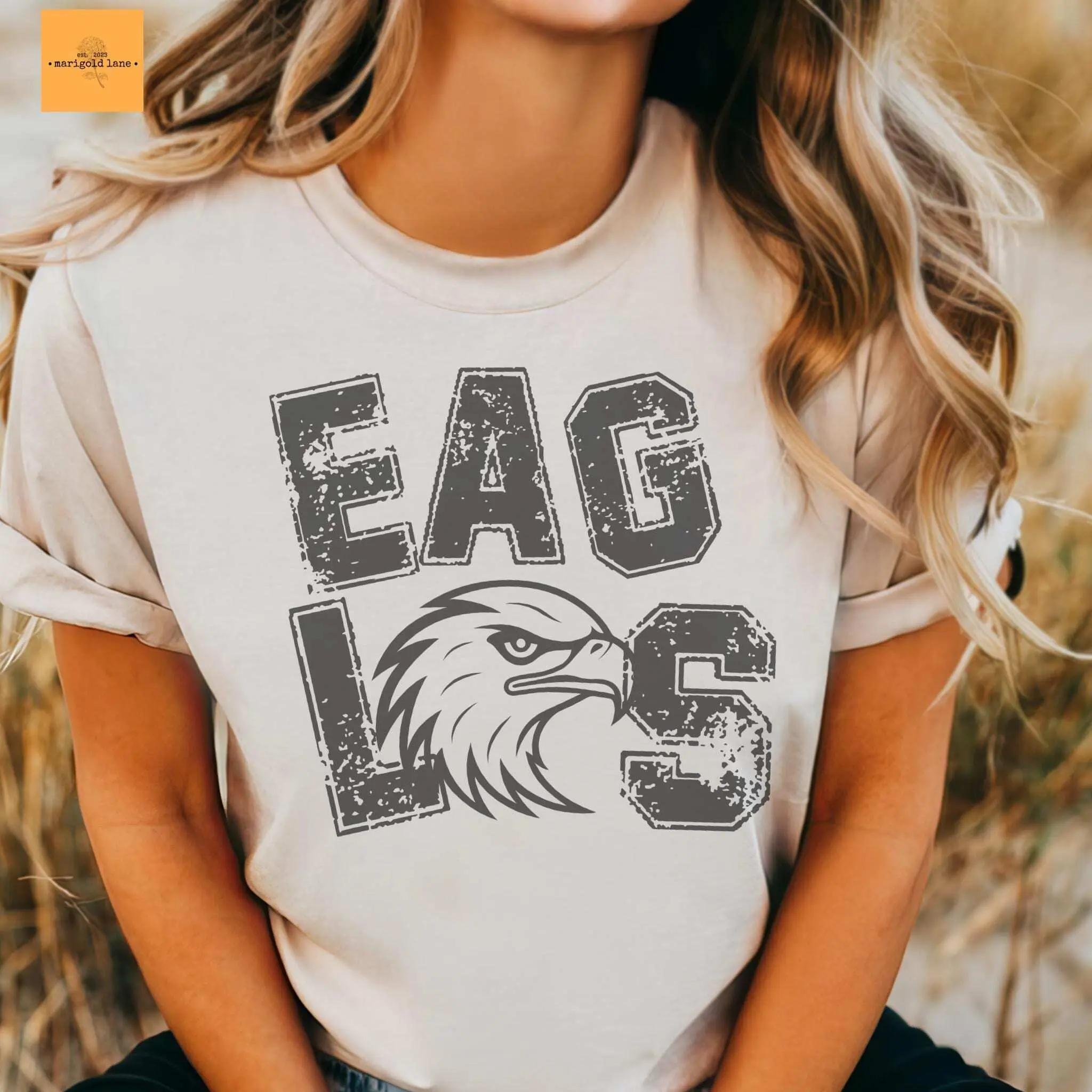Eagles Mascot T-shirt: Vintage Game Day Football Tee Cotton Trending