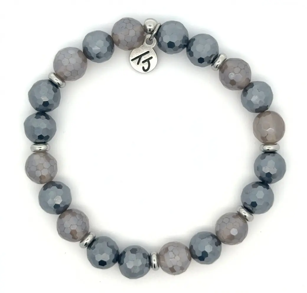 TTT Live Exclusive Grey Agate & Terahertz Gemstone Bracelet