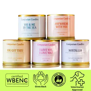 Pure and Clean Pet Safe Coconut-Soy Wax 12 oz Candles Decor Jar