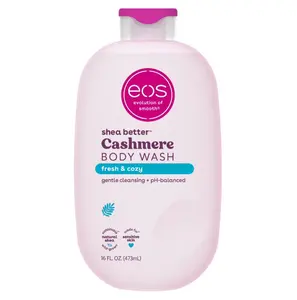 eos Shea Better Cashmere Body Wash - Fresh & Cozy, Creamy Gel Formula, 16 fl oz.