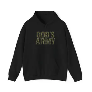 Camo God's Army Hoodie, Comfortable Unisex Sweatshirt