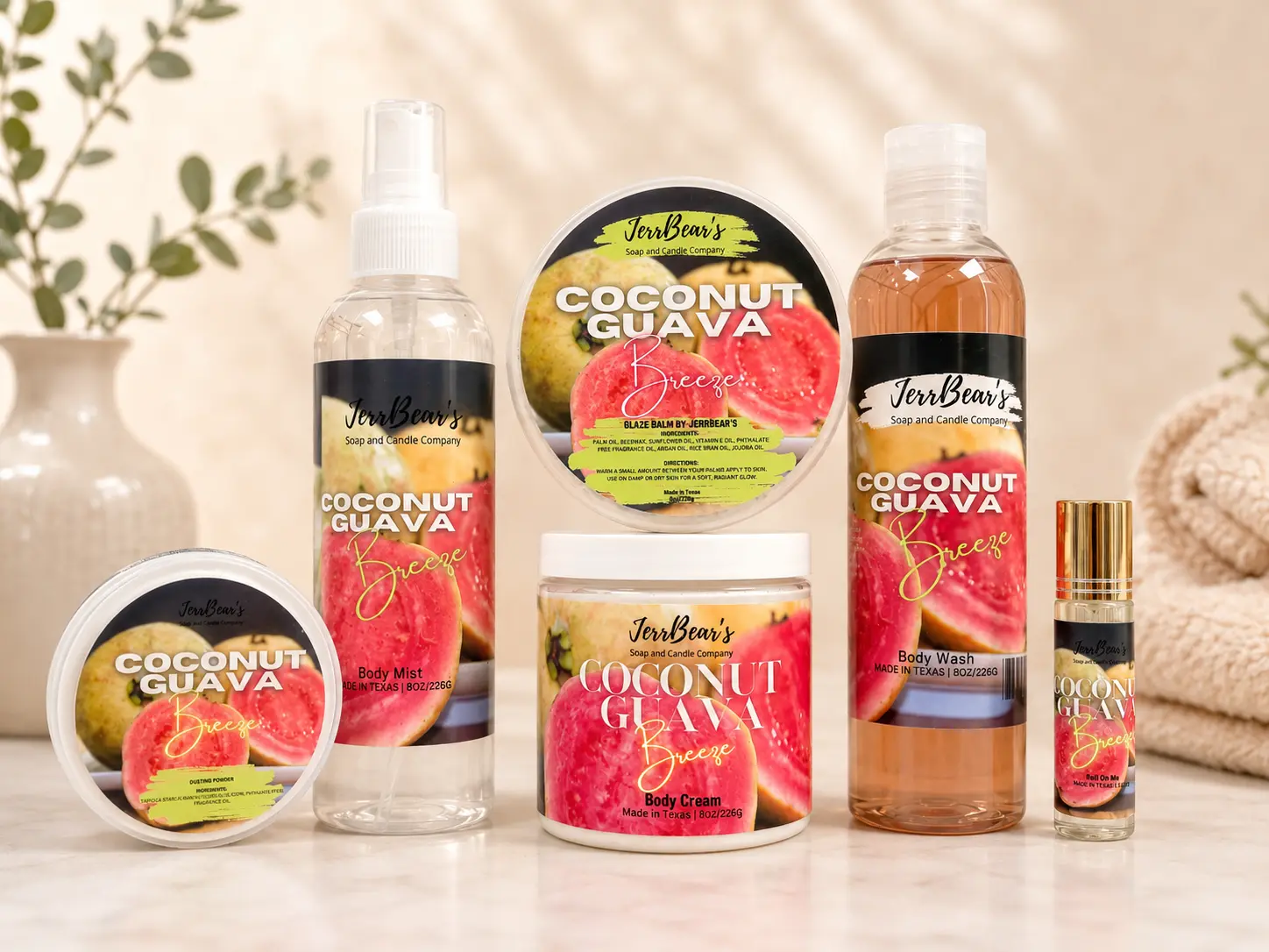 The Signature Glaze Collection - Glaze Balm by JerrBear's, Body Cream, Body Mist, Roll-On, Dusting Powder, Body Wash - PICK YOUR NEW FAVORITE SCENT