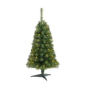 Nearly Natural 3' Green Christmas Tree with 50 Lights