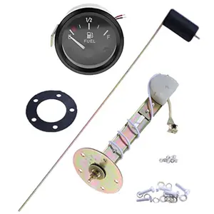 2" 52mm Fuel Level Gauge Universal Car SUV w/Fuel Sensor E-1/2-F Pointer Meter 12V