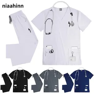 Anesthetist Nursing Uniform Suit Unisex Spa Beauty Work Clothes Women Scrub Set Pet Clinic Medical Doctor Work Clothing