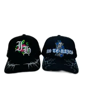 2 Hats 5 Panel Adjustable Luxury Suede & Cotton Cap with Custom Satin Interior Snapback Closure for Sports & Everyday Wear