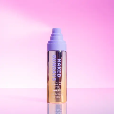 Golden Glow Shimmer Mist Setting Spray SPF50