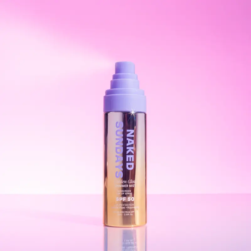 Golden Glow Shimmer Mist Setting Spray SPF50