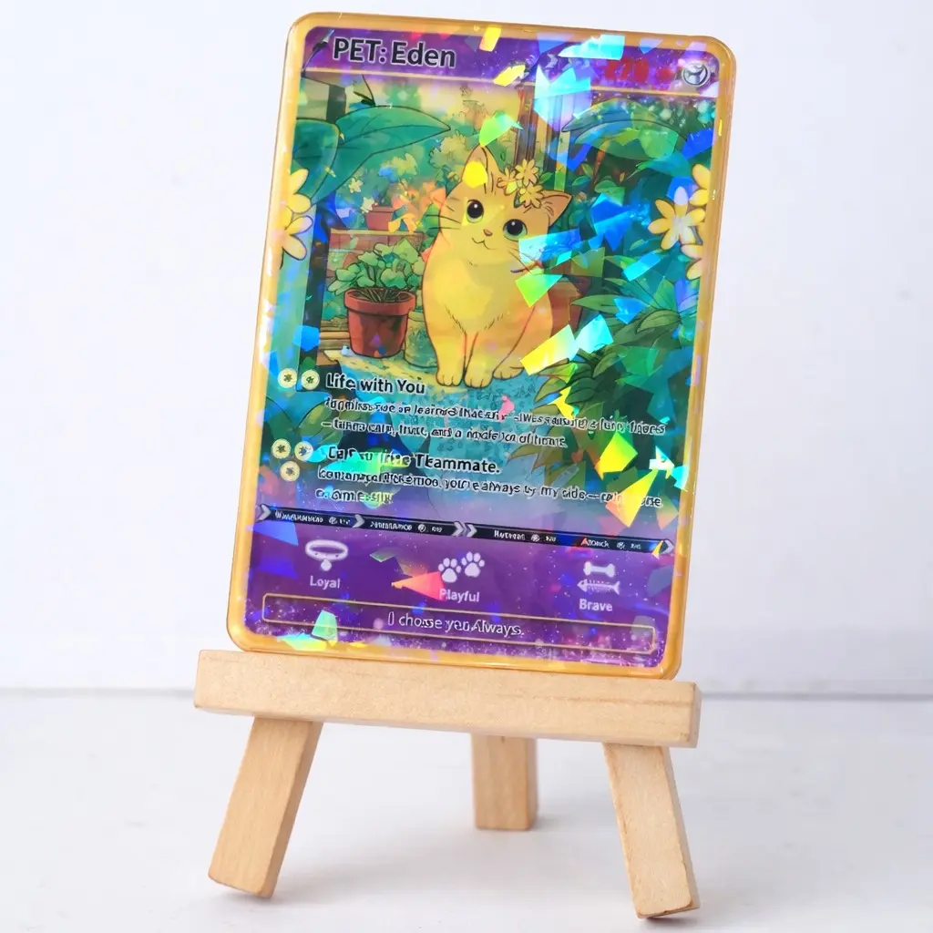Acrylic card (with stand)