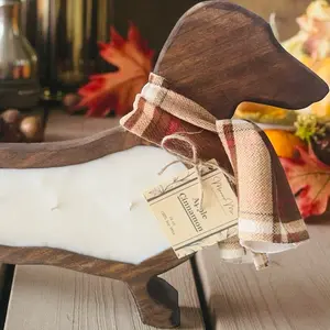 Weenie Dog Dough Bowl Candle