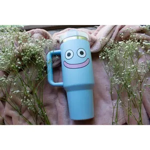 Dragon Quest Slime Face 40oz Stainless Steel Tumbler | Dishwasher Safe